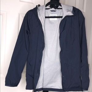 Old Navy Dark Blue Lightweight Water Resistant Jacket, Size XL (14-16)